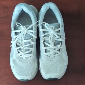 On Running Women's White and Gray Running Shoes